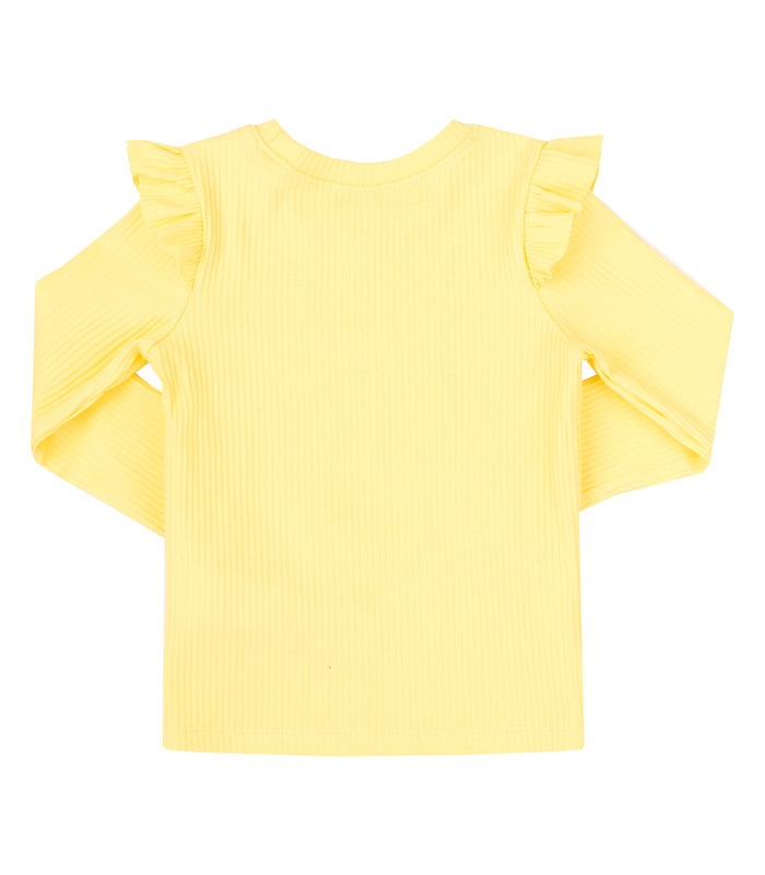 купить детскую желтую кофту в рубчик