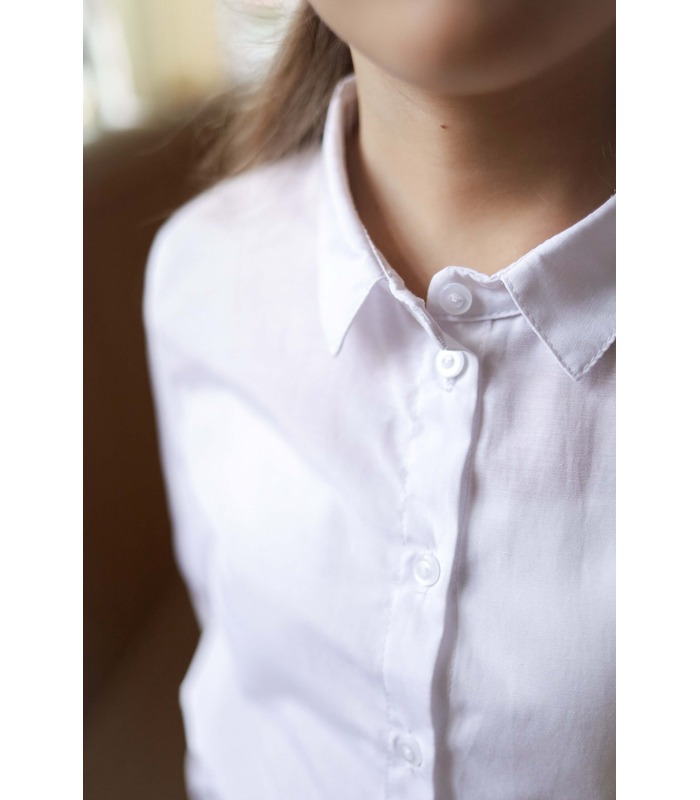 купить белую детскую рубашку