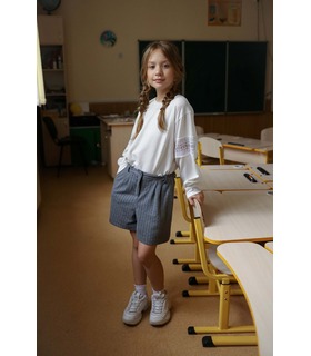 детские серые шорты школьная форма