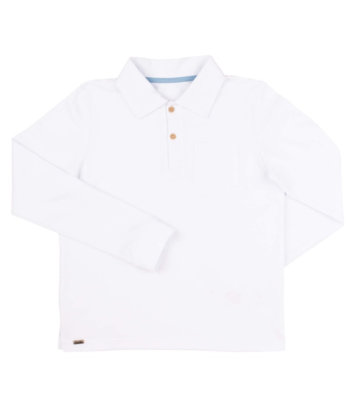 купити дитячий білий джемпер з коміром