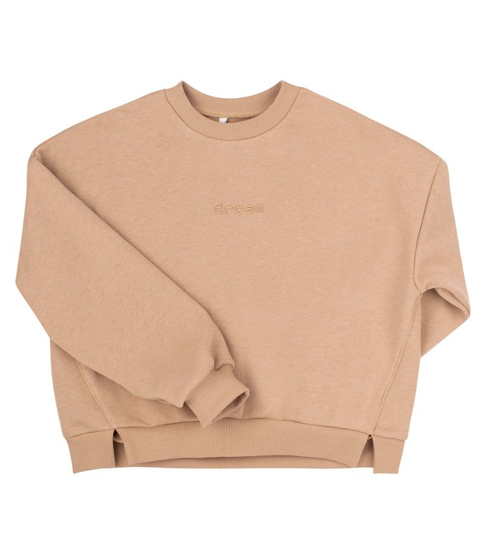 Детский костюм КС798 (G00) - бежевый детский костюм с широкими штанами от МамаТато