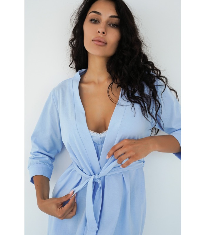 купить голубой халат для беременных