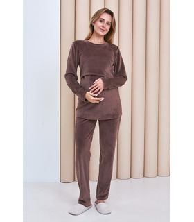 Тепла піжама для вагітних Хюгге NW-5.13.3 від Юла Мама у категорії Піжами для годуючих мам на МамаТато