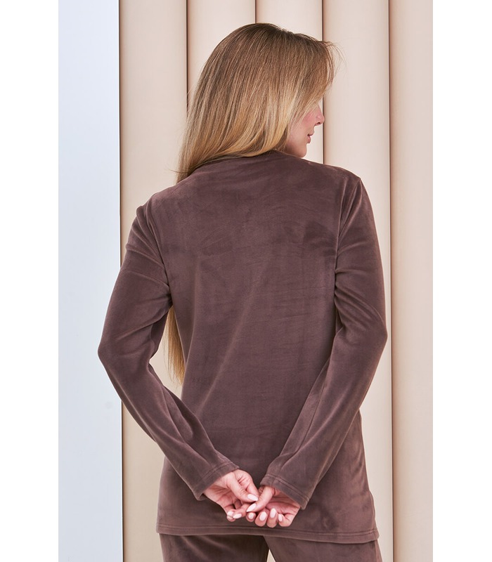 Теплая пижама для беременных Хюгге NW-5.13.3 от Юла Мама в категории Пижамы для кормящих мам на МамаТато