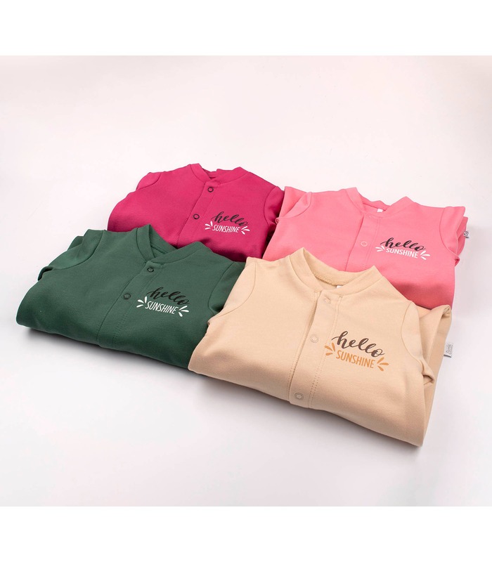 Дитячий комбінезон КБ141 байка (00C) - байковий дитячий комбінезон з принтом від МамаТато