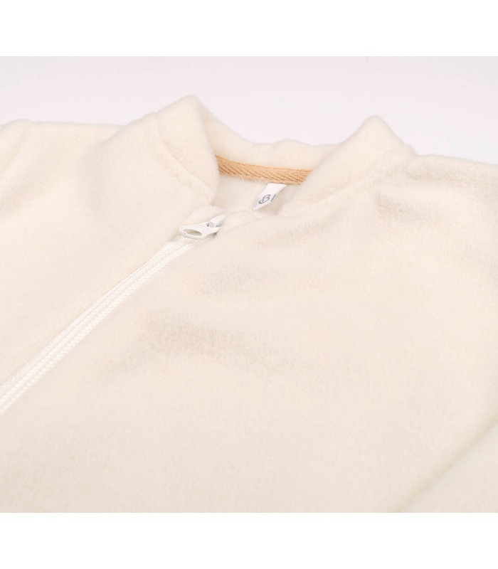 Дитячий комбінезон КБ214 (200) - дитячий молочний флісовий комбінезон від МамаТато