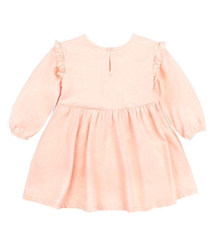 Дитяча сукня ПЛ409 супрем (I00) - персикове дитяче плаття з довгим рукавом від МамаТато