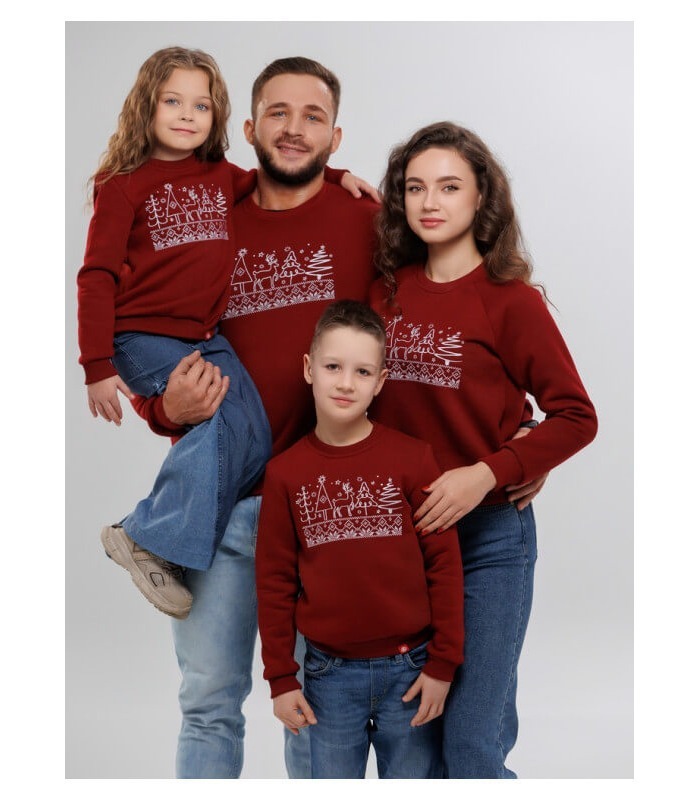 одинаковые новогодние кофты