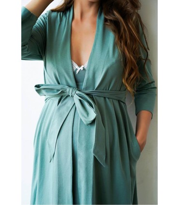 Халат для вагітних м.25310 зелений