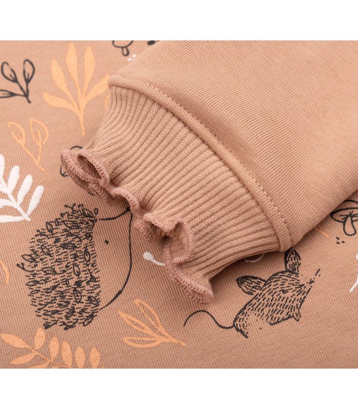 Дитячий джемпер ДЖ357 (G00) - бежевий дитячий джемпер з принтом