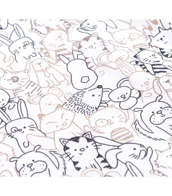 Дитячий комбінезон КБ202 інтерлок (21G) - дитячий комбінезон з тваринками від МамаТато