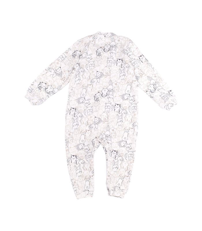 Детский комбинезон КБ83 интерлок (21G) - детский комбинезон с домиками от МамаТато