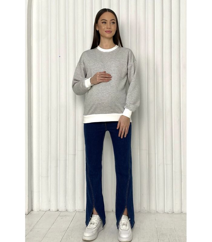 Свитшот для беременных мод.2504 1264 от Dianora в категории Свитера и худи беременным на МамаТато