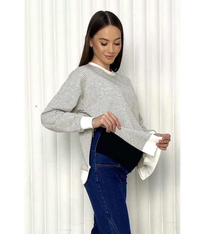 Свитшот для беременных мод.2504 1264 от Dianora в категории Свитера и худи беременным на МамаТато