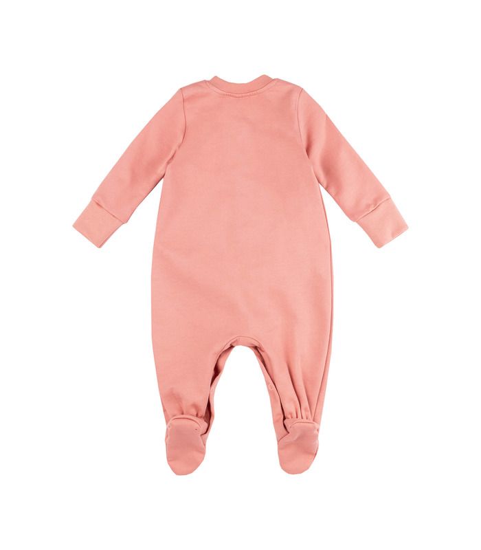 Детский комбинезон КБ122 байка(300) - розовый байковый детский комбинезон от МамаТато