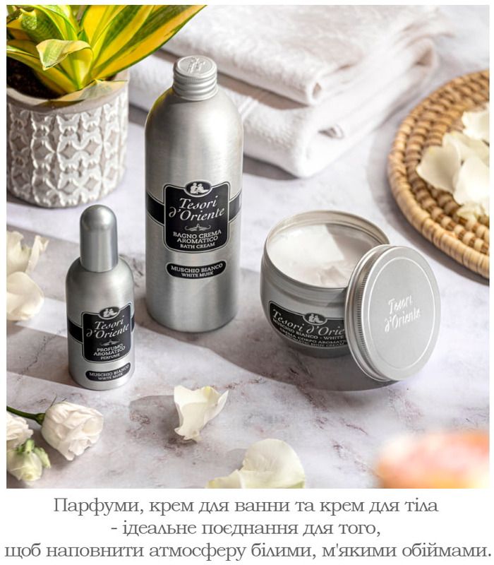 Для тела: Крем-гель для душа и ванной Tesori d'Oriente Muschio Bianco 500 мл от Tesori d’Oriente в Уход за телом Уход за телом