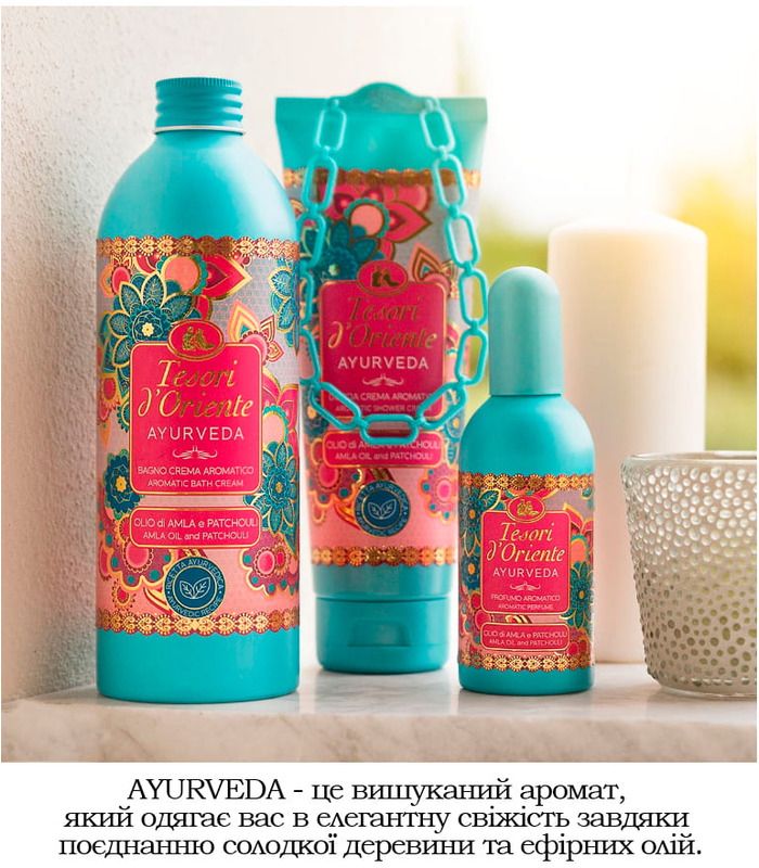 Для тела: Крем-гель для душа и ванной Tesori d'Oriente Ayuverda 500 мл от Tesori d’Oriente в Уход за телом Уход за телом