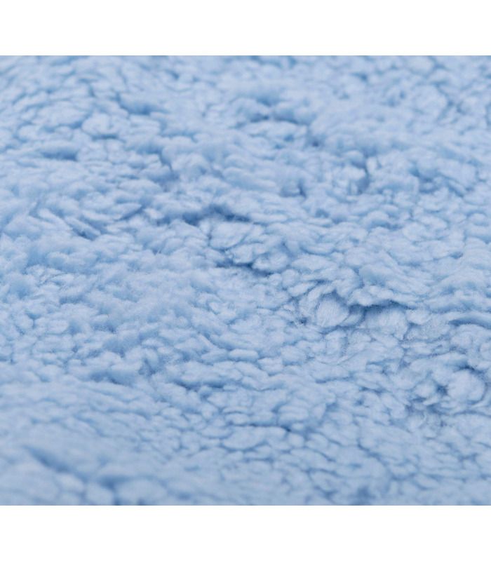 Комбінезон Міша КБ140 велсофт BB - теплий блакитний комбінезон з вушками