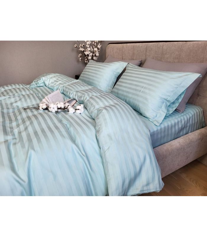 Постельное белье "PREMIUM LAGOON" Сатин Stripe 2/2см - Комфорт-текстиль - стильные постельные комплекты на МамаТато