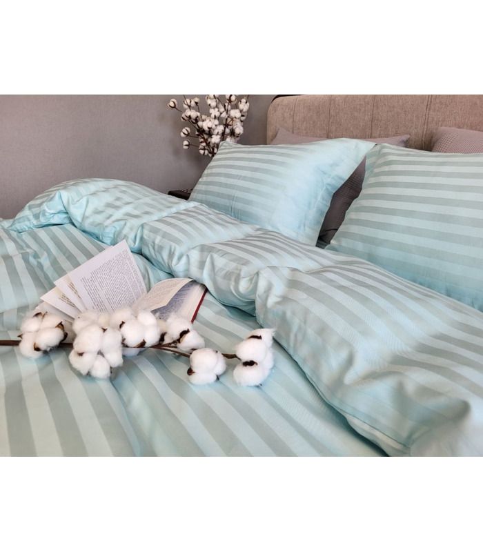 Постельное белье "PREMIUM LAGOON" Сатин Stripe 2/2см - Комфорт-текстиль - стильные постельные комплекты на МамаТато