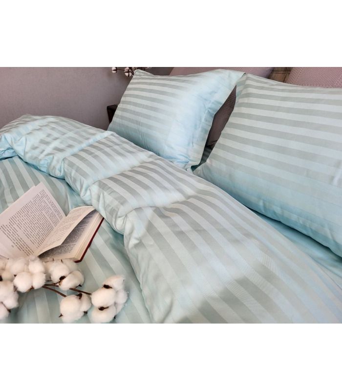 Постельное белье "PREMIUM LAGOON" Сатин Stripe 2/2см - Комфорт-текстиль - стильные постельные комплекты на МамаТато