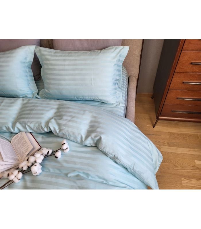 Постельное белье "PREMIUM LAGOON" Сатин Stripe 2/2см - Комфорт-текстиль - стильные постельные комплекты на МамаТато