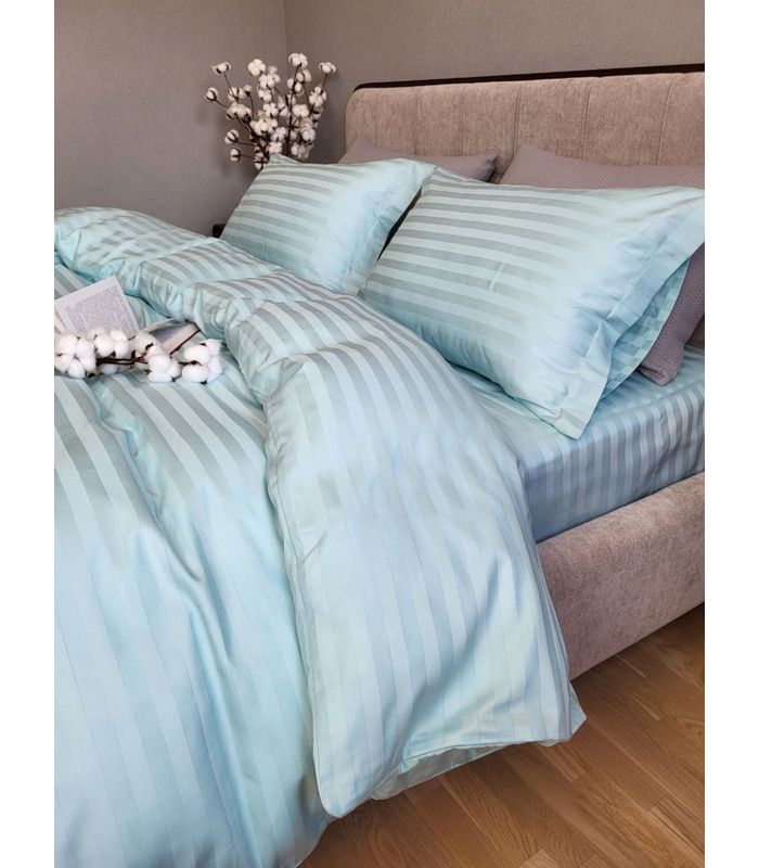 Постельное белье "PREMIUM LAGOON" Сатин Stripe 2/2см - Комфорт-текстиль - стильные постельные комплекты на МамаТато