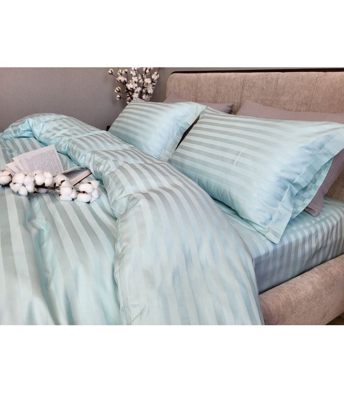 Постельное белье "PREMIUM LAGOON" Сатин Stripe 2/2см - Комфорт-текстиль - стильные постельные комплекты на МамаТато