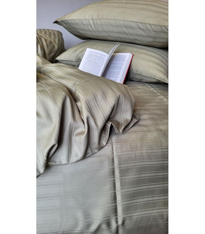 Постельное белье "PREMIUM RIPE OLIVE" Сатин MULTI Stripe - Комфорт-текстиль - стильные постельные комплекты на МамаТато