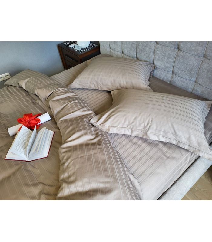 Постельное белье "PREMIUM CACAO" Сатин MULTI Stripe - Комфорт-текстиль - стильные постельные комплекты на МамаТато