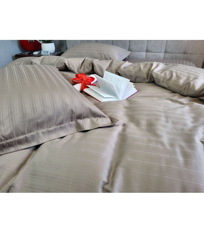 Постельное белье "PREMIUM CACAO" Сатин MULTI Stripe - Комфорт-текстиль - стильные постельные комплекты на МамаТато