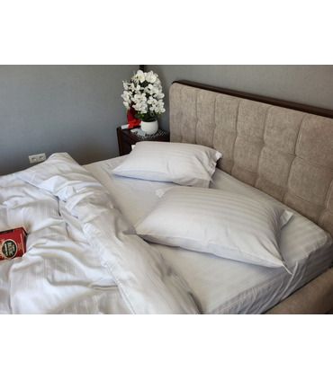 Постільна білизна "PREMIUM WHITE" Сатин MULTI Stripe - Страйп сатин - стильні постільні комплекти на МамаТато