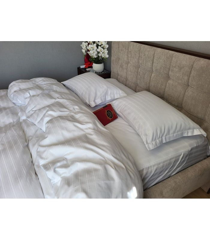 Постельное белье "PREMIUM WHITE" Сатин MULTI Stripe - Комфорт-текстиль - стильные постельные комплекты на МамаТато