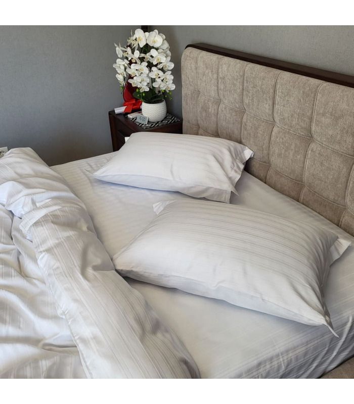 Постельное белье "PREMIUM WHITE" Сатин MULTI Stripe - Комфорт-текстиль - стильные постельные комплекты на МамаТато