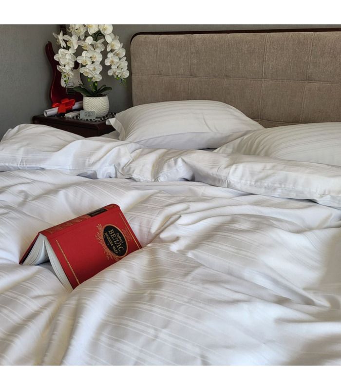 Постельное белье "PREMIUM WHITE" Сатин MULTI Stripe - Комфорт-текстиль - стильные постельные комплекты на МамаТато