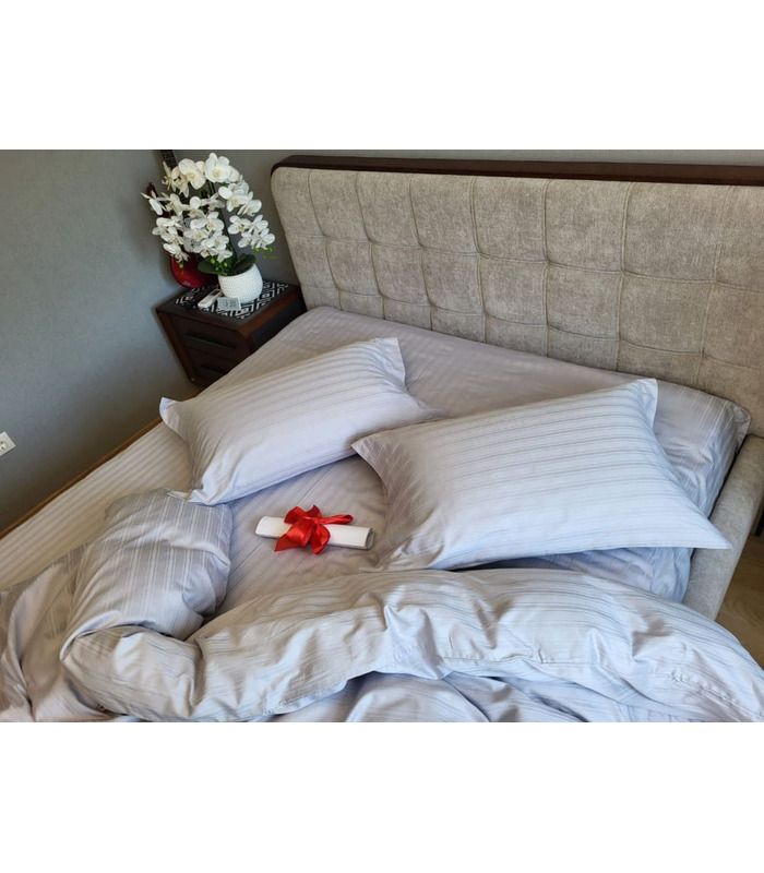 Постельное белье "PREMIUM Silver" Сатин MULTI Stripe - Комфорт-текстиль - стильные постельные комплекты на МамаТато