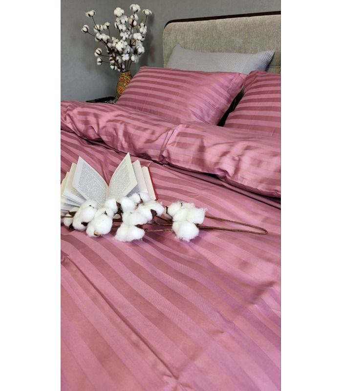 Постільна білизна "PREMIUM Flower Nectar" Сатин Stripe 2/2см - Страйп сатин - стильні постільні комплекти на МамаТато