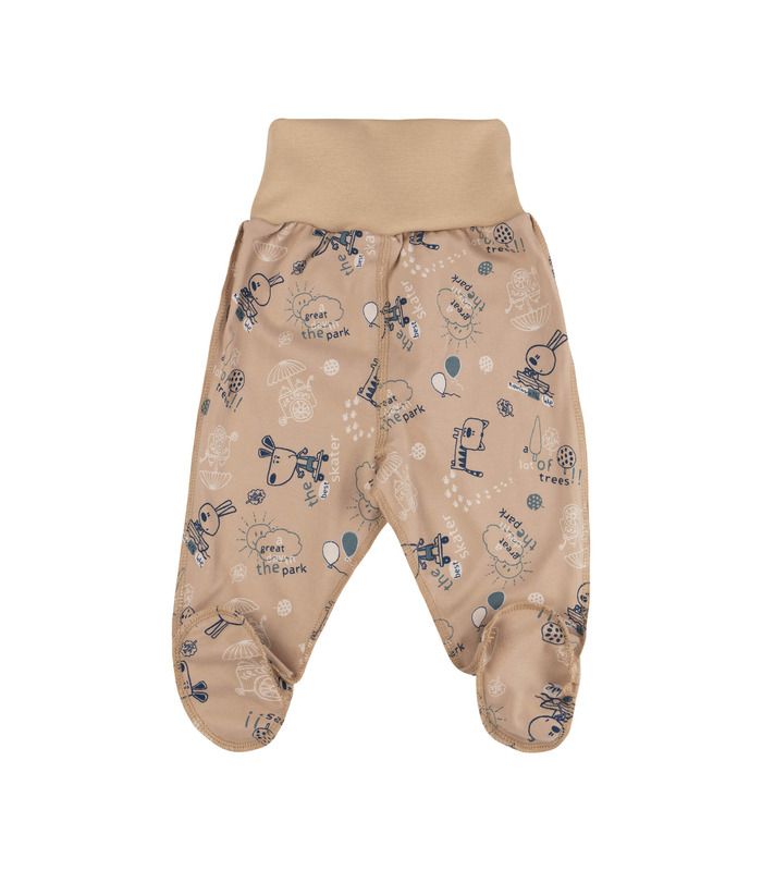 Повзунки ПЗ13 інтерлок (21G) - бавовняні повзунки з принтом від МамаТато