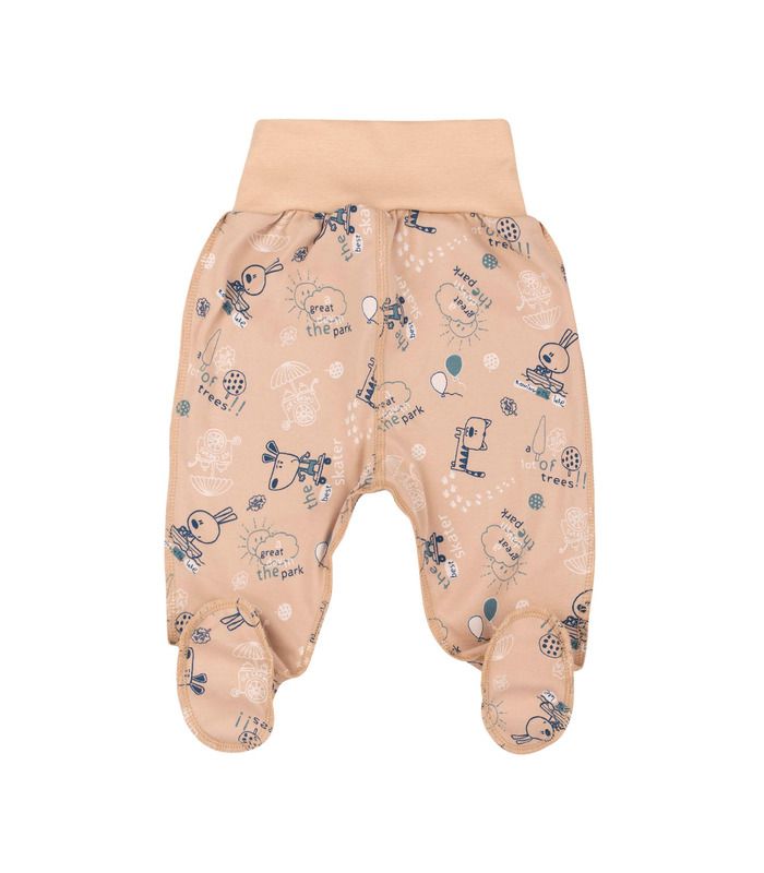 Повзунки ПЗ13 інтерлок (21G) - бавовняні повзунки з принтом від МамаТато