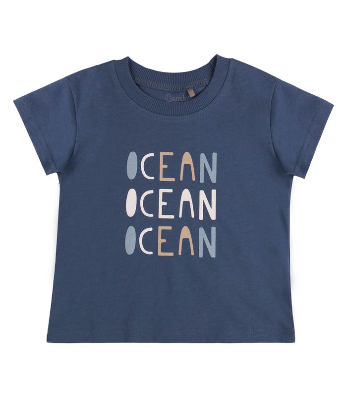 Футболка дитяча ФТ25 (800) - дитяча синя футболка з принтом від МамаТато