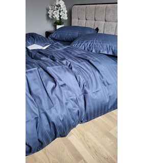 Постільна білизна "PREMIUM Black Sea" Сатин MULTI Stripe - Страйп сатин - стильні постільні комплекти на МамаТато