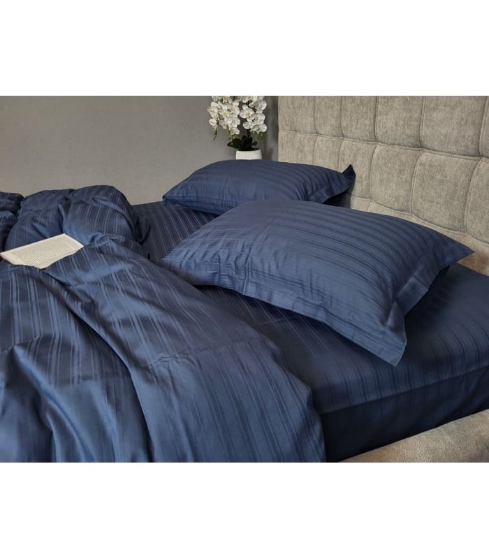 Постельное белье "PREMIUM Black Sea" Сатин MULTI Stripe - Комфорт-текстиль - стильные постельные комплекты на МамаТато