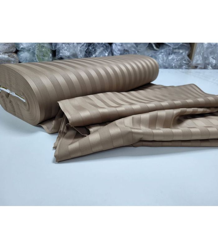 Постельное белье "PREMIUM Honey Beige" Сатин Stripe 2/2см - Комфорт-текстиль - стильные постельные комплекты на МамаТато