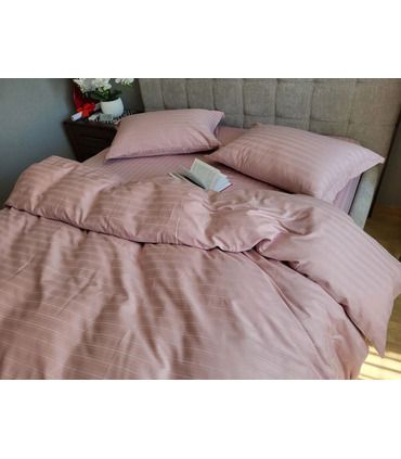 Постельное белье "PREMIUM Powder Rose" Сатин MULTI Stripe - Комфорт-текстиль - стильные постельные комплекты на МамаТато