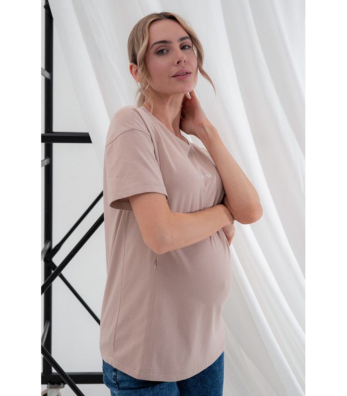 Футболка Муза беж від Юла Мама у категорії Футболки та майки годуючим на МамаТато