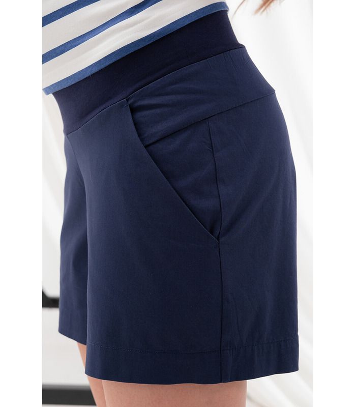 Шорты для беременных Сафо синий от Юла Мама в категории Шорты и бриджи беременным на МамаТато