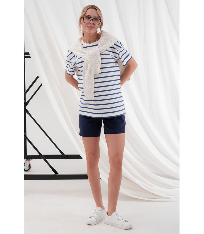 Шорти для вагітних Сафо синій від Юла Мама у категорії Шорти та бриджі вагітним на МамаТато