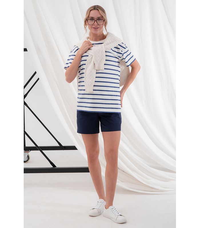 Шорти для вагітних Сафо синій від Юла Мама у категорії Шорти та бриджі вагітним на МамаТато