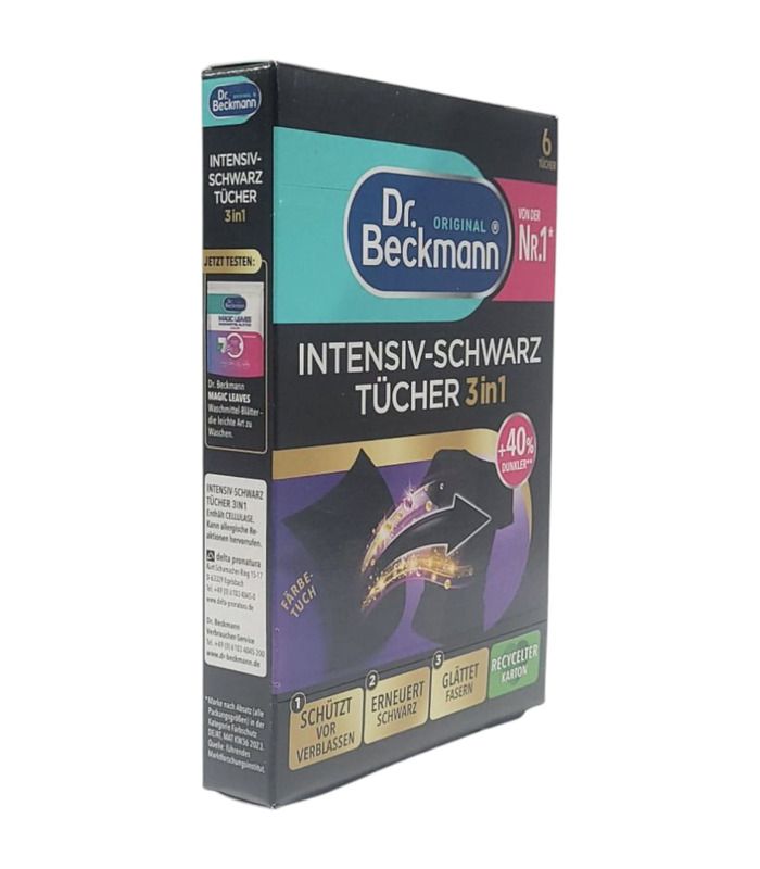 Салфетки для восстановления чёрного цвета ткани Dr. Beckmann 3в1, 6 шт от Dr. Beckmann в категории Стиральные средства на Мам...