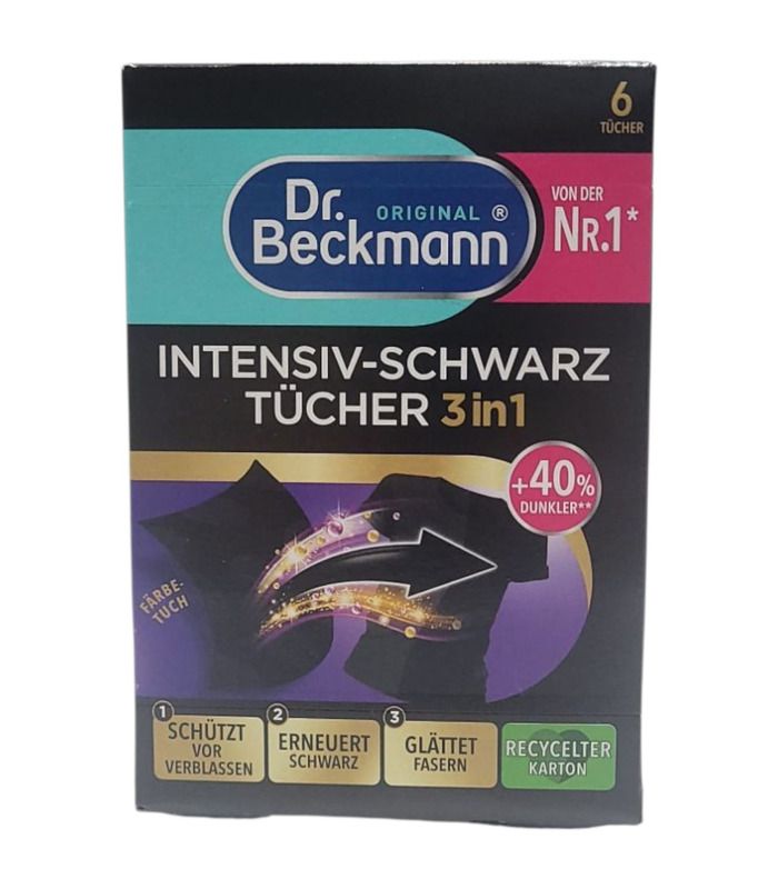Салфетки для восстановления чёрного цвета ткани Dr. Beckmann 3в1, 6 шт от Dr. Beckmann в категории Стиральные средства на Мам...